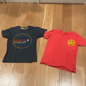 Aviator Nation Kids' Tees - Charcoal and Red
